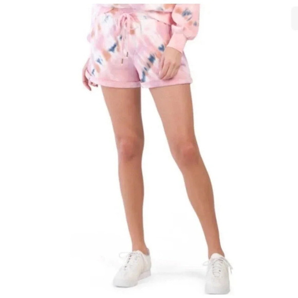 Young Fabulous & Broke Tie Dye Knit Sweat Shorts Size Medium - Picture 1 of 7